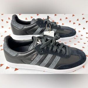 adidas Samba Black and Gray Sneakers